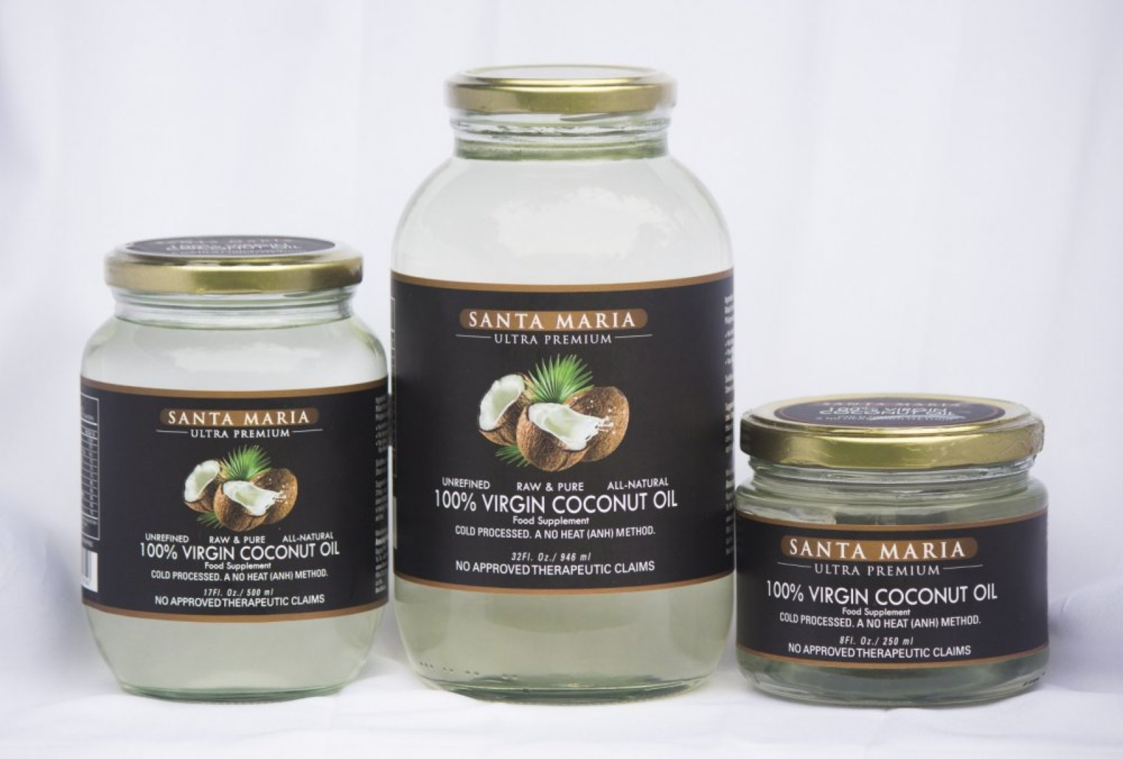 SANTA MARIA EXTRA VIRGIN COCONUT OIL 250ML